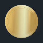 Bóton Redondo 7.62cm Modelo Elegante Adicionar seu Texto Dourado<br><div class="desc">Modelo Elegante Adicione O Botão De Redonda De Texto Dourado.</div>