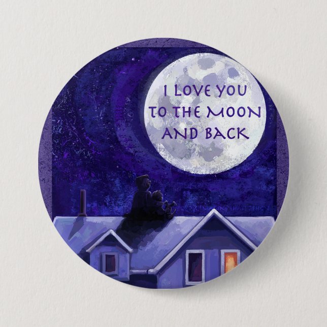 Bóton Redondo 7.62cm Moon Watch (Frente)
