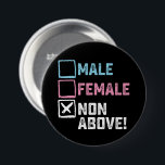 Bóton Redondo 7.62cm Mulher Masculina Não Superior! Gay Transgêneros En<br><div class="desc">Mulher Masculina Não Superior! Engraçado Gay Transgênero Lésbica</div>