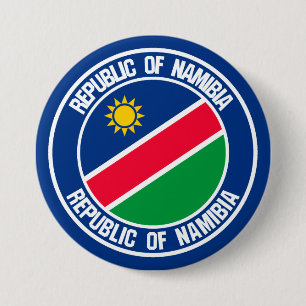 Bóton Redondo 7.62cm Namíbia Round Emblem