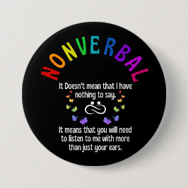Bóton Redondo 7.62cm Não verbal