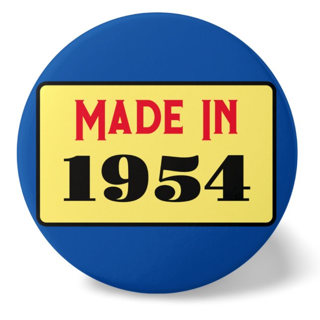 Bóton Redondo 7.62cm nascer de Festa de aniversário de 70 1954 70 pinos (Criador carregado)