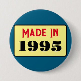 Bóton Redondo 7.62cm nascer do aniversário de 30 anos 1995 de 30 pinos