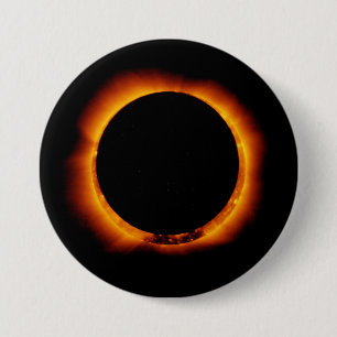 Bóton Redondo 7.62cm Near Total Solar Eclipse