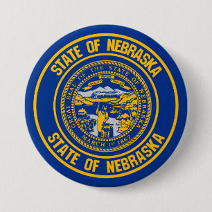 Bóton Redondo 7.62cm Nebraska Round Emblem