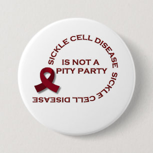 Bóton Redondo 7.62cm Nenhum partido da piedade aqui