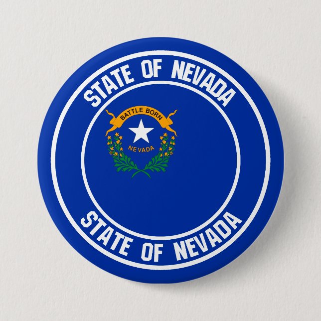 Bóton Redondo 7.62cm Nevada Round Emblem (Frente)