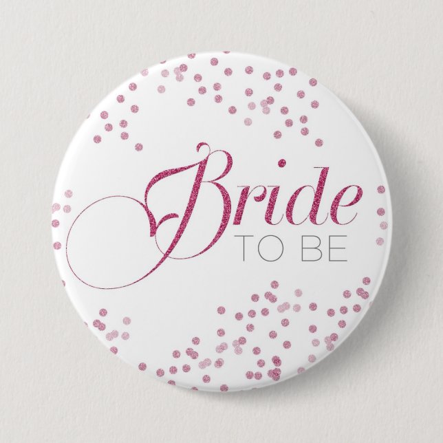 Bóton Redondo 7.62cm Noiva a ser botão da festa de solteira (Frente)
