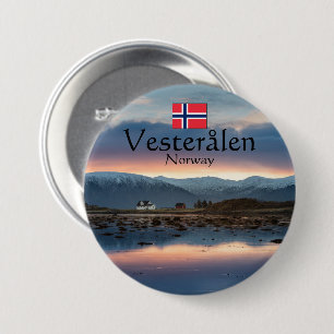 Bóton Redondo 7.62cm Noruega Vesteralen Souvenir