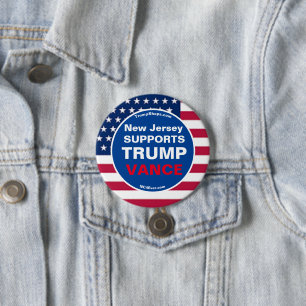 Bóton Redondo 7.62cm Nova Jersey SUPORTA TRUMP VANCE