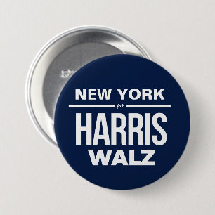 Bóton Redondo 7.62cm Nova York para Harris Walz