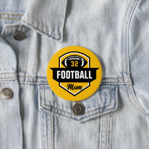 Bóton Redondo 7.62cm Numero Personalizado de Jersey de Mãe de Futebol N