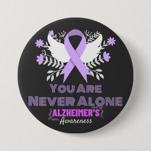 Bóton Redondo 7.62cm O Alzheimer combate a demência consciência