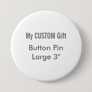 Bóton Redondo 7.62cm O costume imprimiu 3" grande crachá redondo do