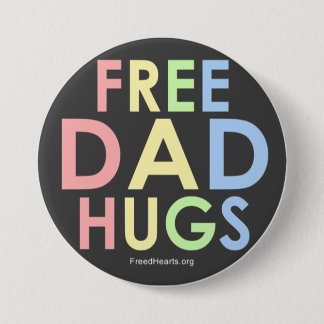 Bóton Redondo 7.62cm O pai livre abraça o botão!
