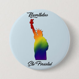 Bóton Redondo 7.62cm O protesto de LGBT resiste o botão da igualdade