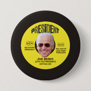 Bóton Redondo 7.62cm O registro de Joe Biden
