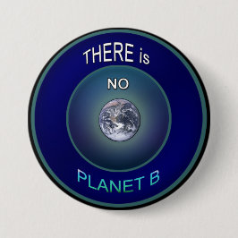 Bóton Redondo 7.62cm Ocupe a terra do planeta "não há que NENHUM botão