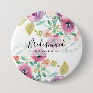 Bóton Redondo 7.62cm Orçamento Partido Bridal Bridal, presentes cor-de-