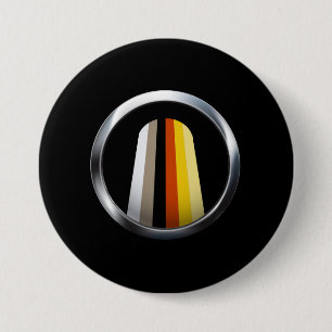 Bóton Redondo 7.62cm Orgulho de Cabelo Longo