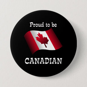 Bóton Redondo 7.62cm Orgulho de ser canadense