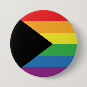 Bóton Redondo 7.62cm Orgulho gay - Indicador do Orgulho gay BLM - Faixa
