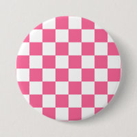 Padrão de Xadrez Branco Rosa