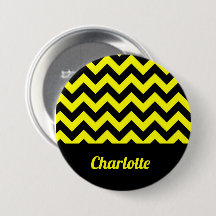 Padrão personalizável de divisa amarelo e preto