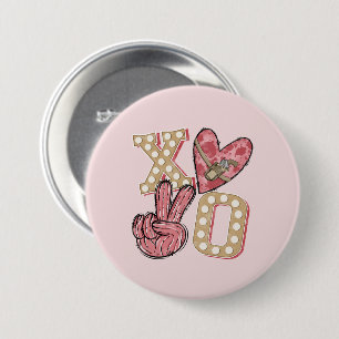 Bóton Redondo 7.62cm País XOXO - Amor Selvagem Ocidental