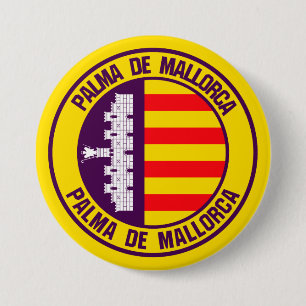 Bóton Redondo 7.62cm Palma de Maiorca Round Emblem