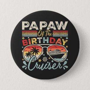 Bóton Redondo 7.62cm Papaw da rodada de férias do cruzador de aniversár
