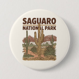 Bóton Redondo 7.62cm Parque Nacional Sonoran Desert Saguaro
