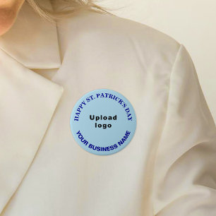 Bóton Redondo 7.62cm Patrick Saudação ao Light Blue Round