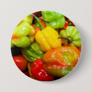Bóton Redondo 7.62cm Peppers Scotch Bonnet