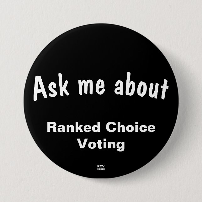 Bóton Redondo 7.62cm Pergunte-me sobre RCV (Frente)