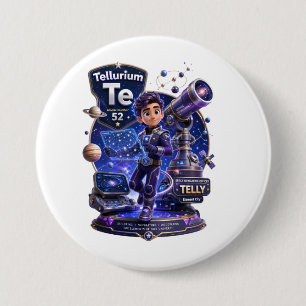 Bóton Redondo 7.62cm Personagem do Telúrio da ATOMIVRA™