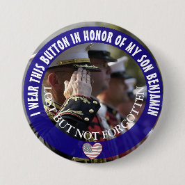 Bóton Redondo 7.62cm Personalizado em honra do meu filho Button
