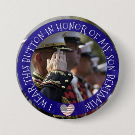 Bóton Redondo 7.62cm Personalizado em memória do meu filho Button