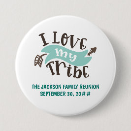 Bóton Redondo 7.62cm Personalizável, adoro a reunião familiar da minha 