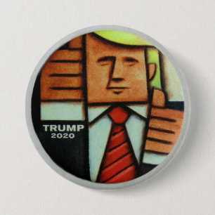 Bóton Redondo 7.62cm Perspectiva do Artista Trump 2020
