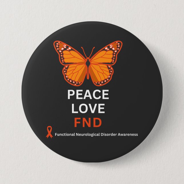 Bóton Redondo 7.62cm Perturbação Neurológica Funcional Sensibilização p (Frente)