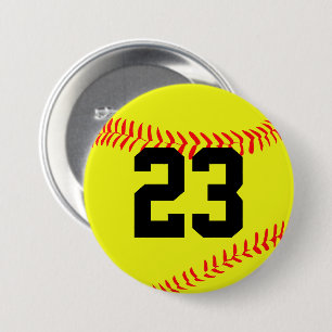 Bóton Redondo 7.62cm Pin customizável do botão do softball de Fastpit
