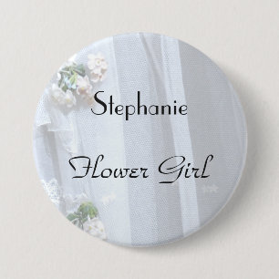 Bóton Redondo 7.62cm Pin personalizado laço do botão do florista do