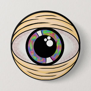 Bóton Redondo 7.62cm Pin Trippy do terceiro olho