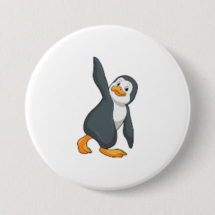 Bóton Redondo 7.62cm Pinguim no Yoga Esforço