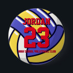 Bóton Redondo 7.62cm Pino da Equipe de Esporte da Escola de Números de<br><div class="desc">Um pino perfeito para fãs,  atletas,  jogadores,  treinadores ou capitães do time de beisebol. Você pode personalizar o texto para ajustado de quaisquer eventos com este tema esportivo,  seja aniversário,  comemoração do campeonato ou festa vencedora.</div>
