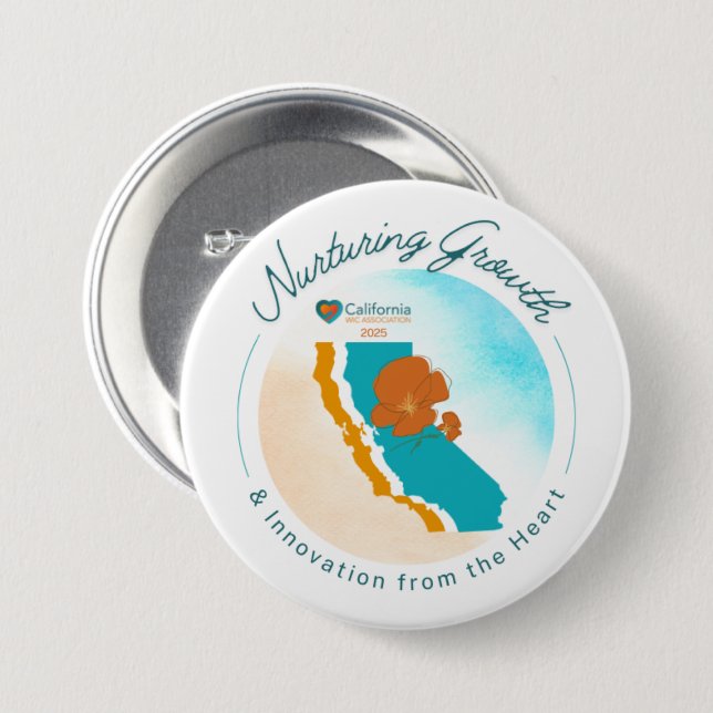 Bóton Redondo 7.62cm Pino de 3" da Conferência Anual CWA 2025 (Frente & Verso)