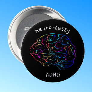Bóton Redondo 7.62cm Pino de ADHD sem espasmos