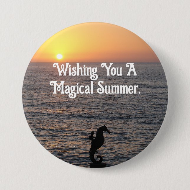 Bóton Redondo 7.62cm Pino do Botão do Cavalo-de-Orelha (Frente)