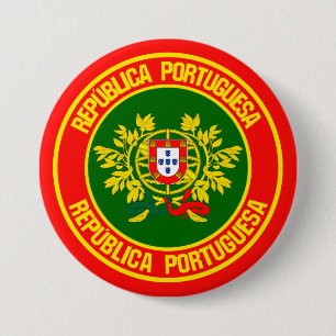 Bóton Redondo 7.62cm Portugal Round Emblem